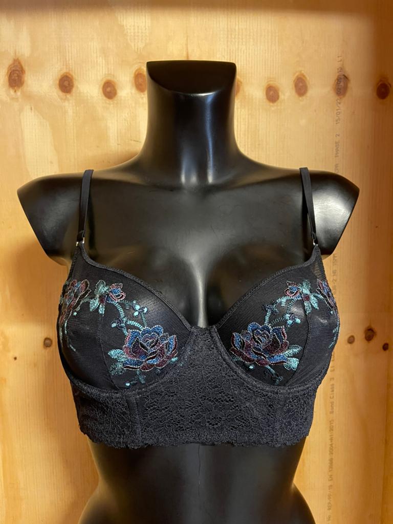 Marie jo longline bh 80b model dahlia, Verzenden, Zwart, BH