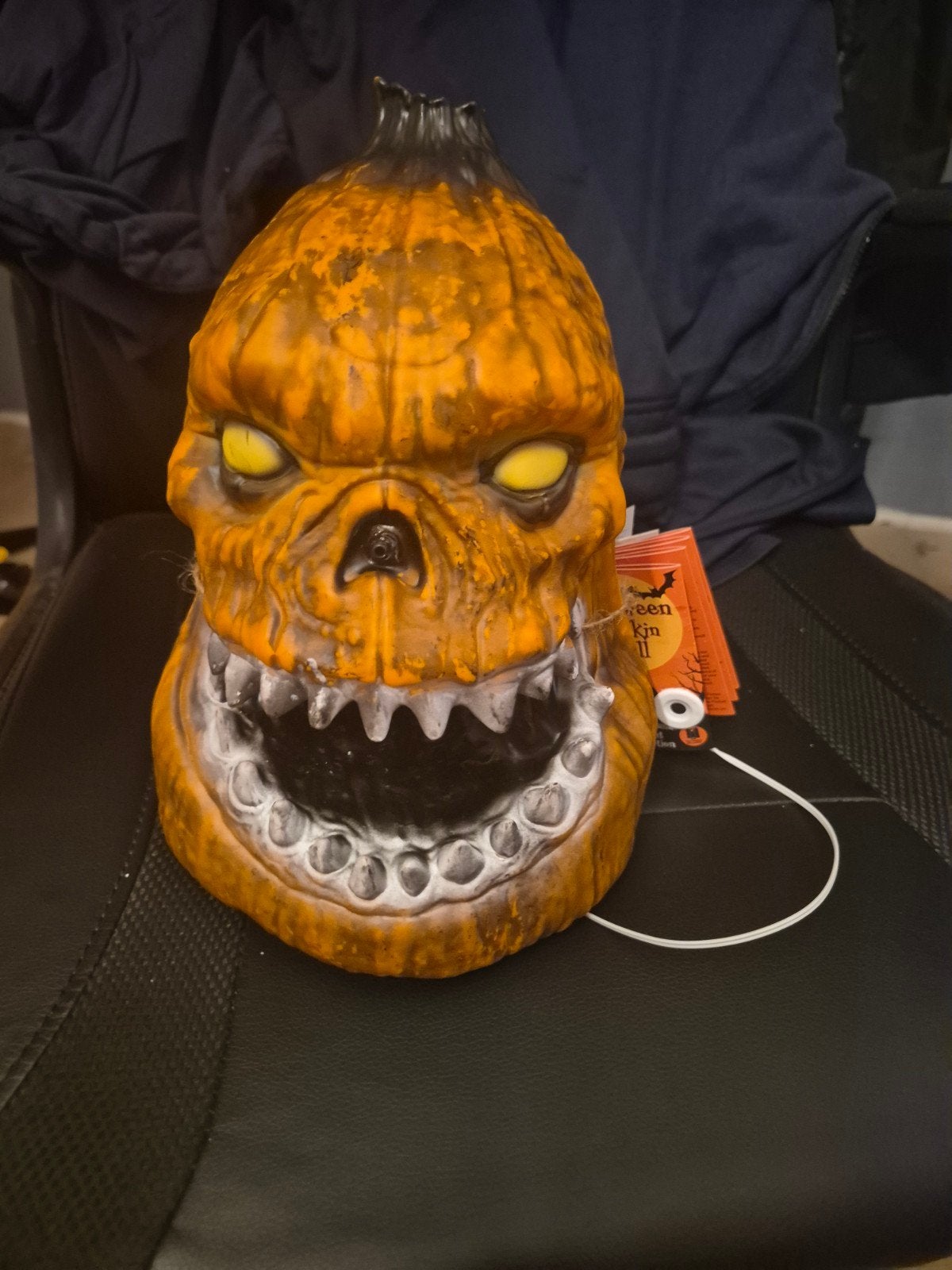 Halloween pratende pompoen met licht, geluid en beweging, Ophalen of Verzenden, Nieuw, Versiering, Halloween of Griezel