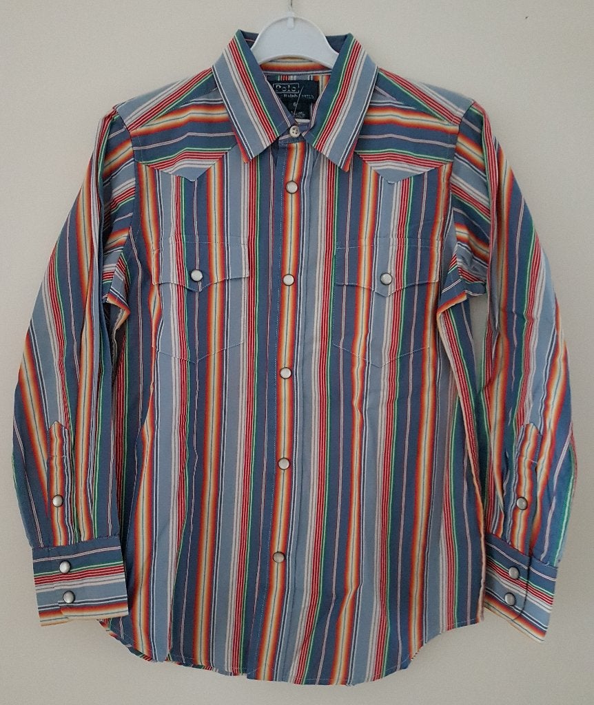 Maat 110 Gestreept Ralph Lauren overhemd NIEUW (0376) a, Overhemd of Blouse, Nieuw, Ophalen of Verzenden, Jongen