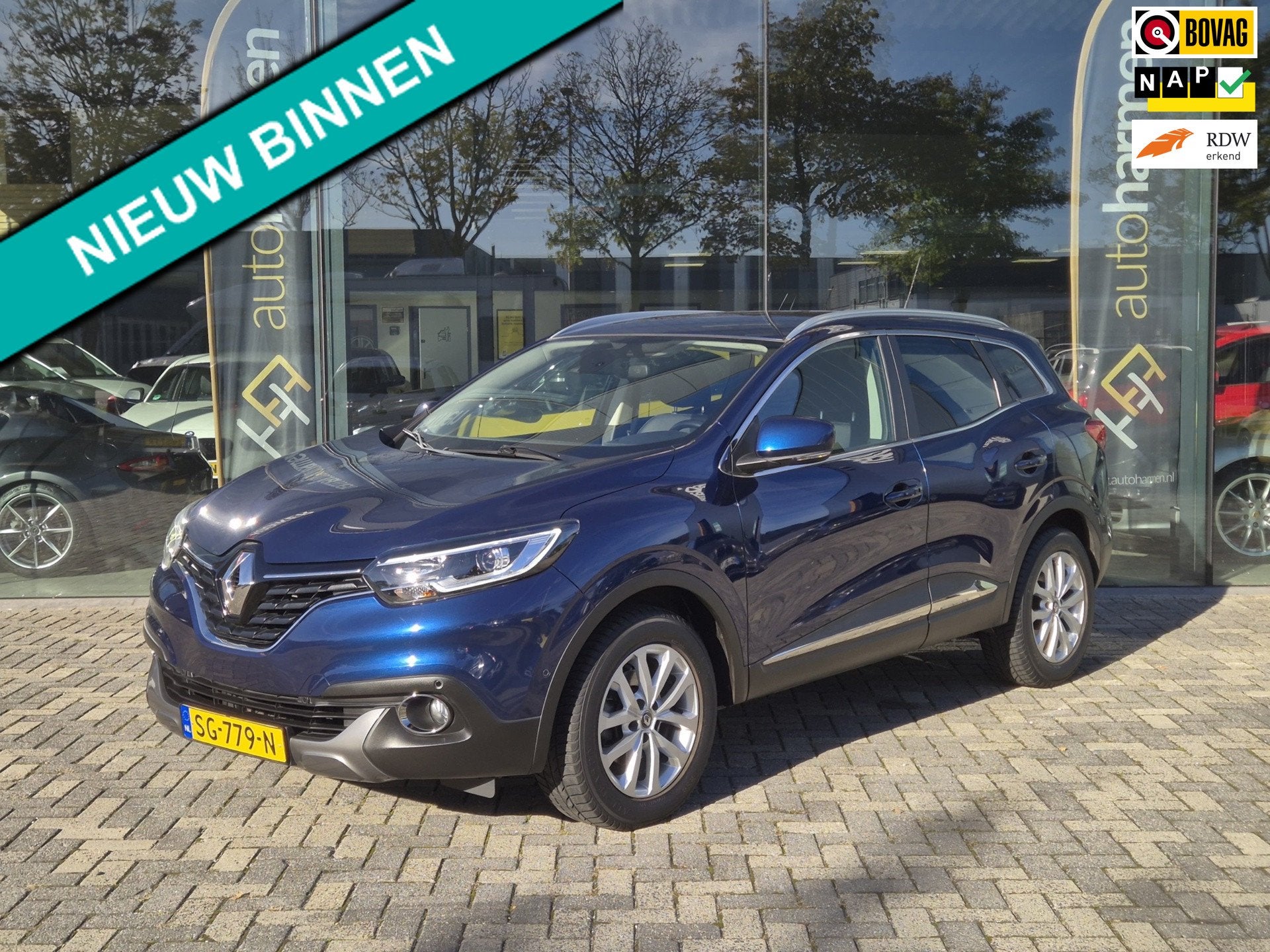 Renault Kadjar 1.2 TCe Intens, NAP, 1500 kg trekgewicht, Auto's, Voorwielaandrijving, Kadjar, 4 cilinders, Blauw