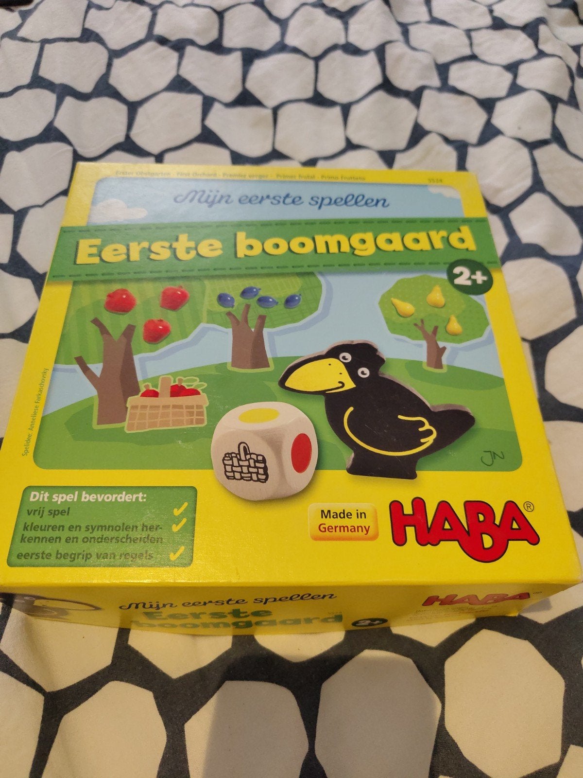 HABA Mijn Eerste Boomgaard - Educatief Kinderspel, Een of twee spelers, Ophalen of Verzenden, Zo goed als nieuw, HABA