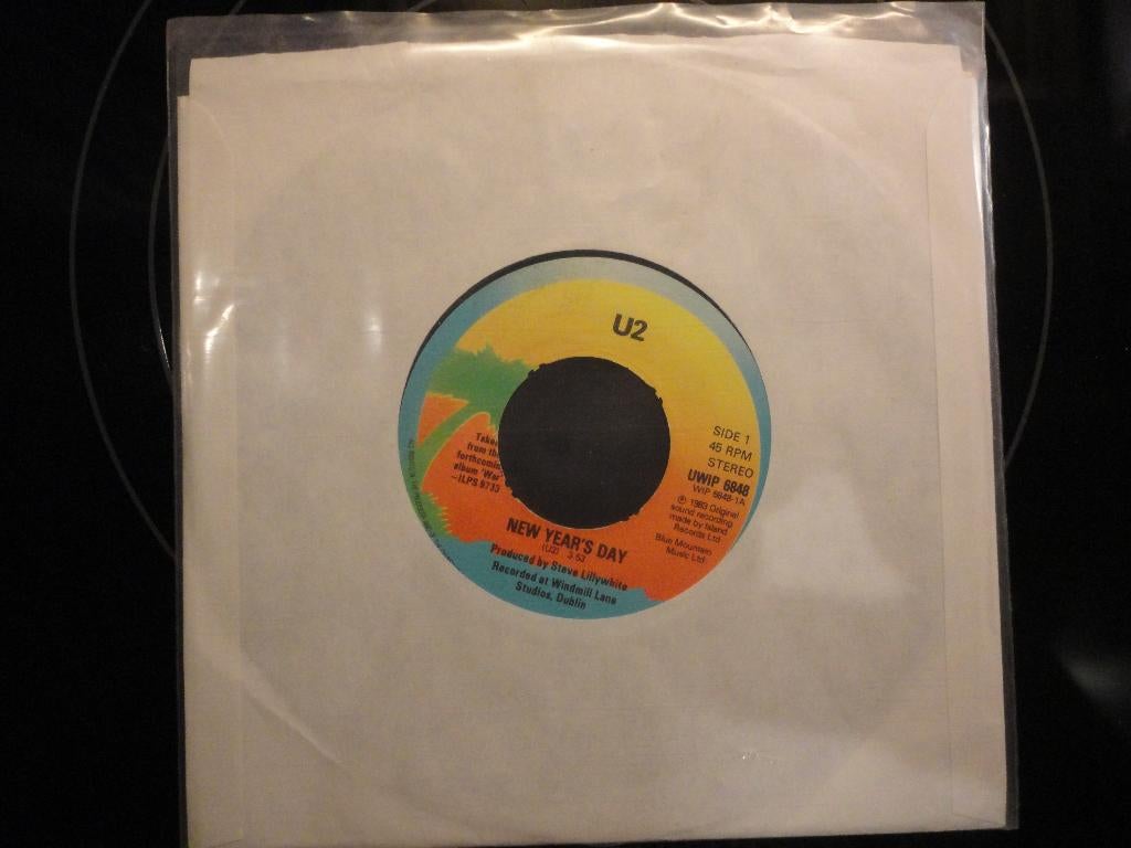 U2 - New year's day UK 1983, Cd's en Dvd's, Vinyl Singles, Gebruikt, Originele persing, 7 inch, Ophalen of Verzenden