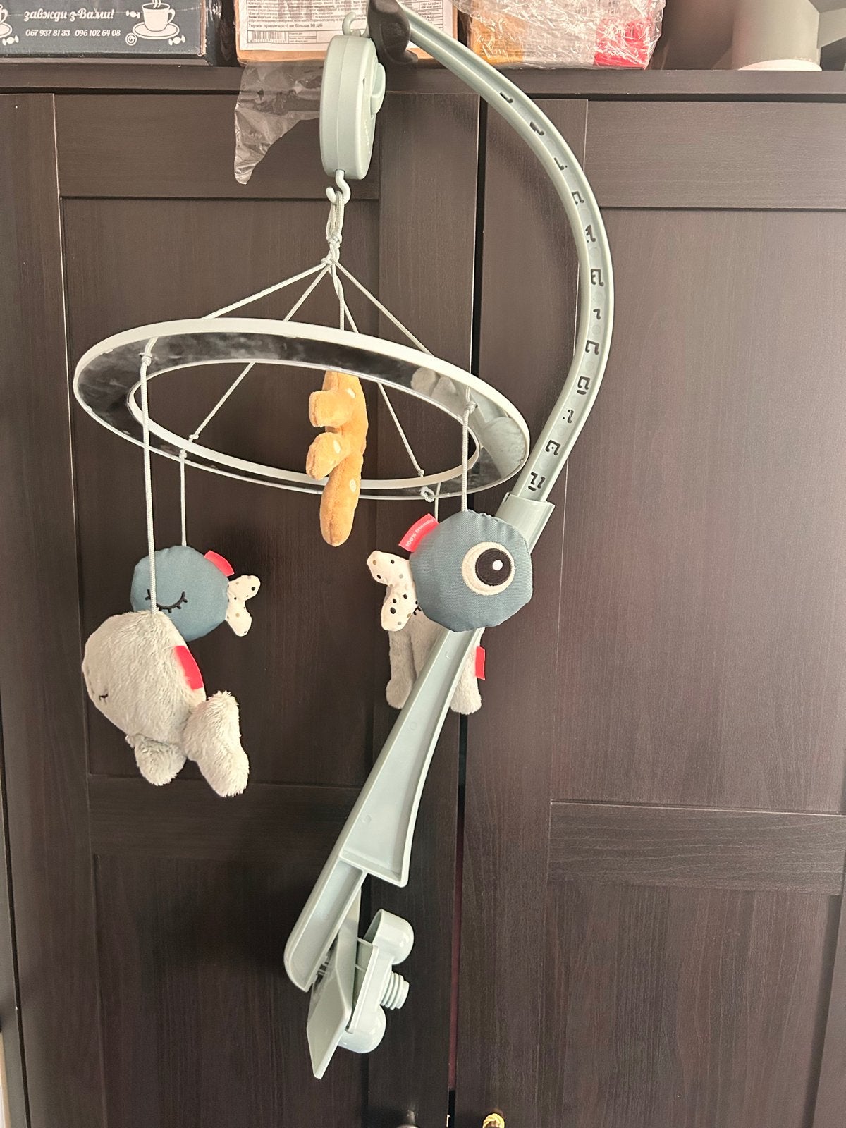 Done by Deer Baby Mobiel met Muziek en Knuffels, Kinderen en Baby's, Speelgoed | Babyspeelgoed, Ophalen of Verzenden, Zo goed als nieuw