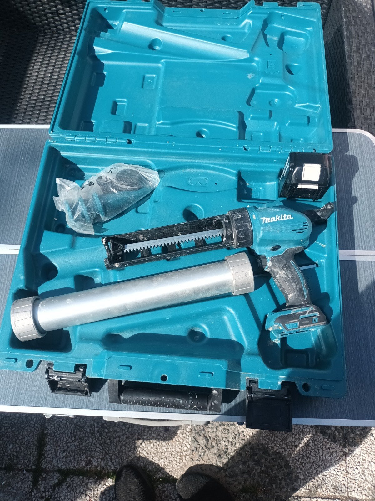 makita kitspuit dcg180 complete set, Ophalen, Gebruikt, Kitspuit, Makita