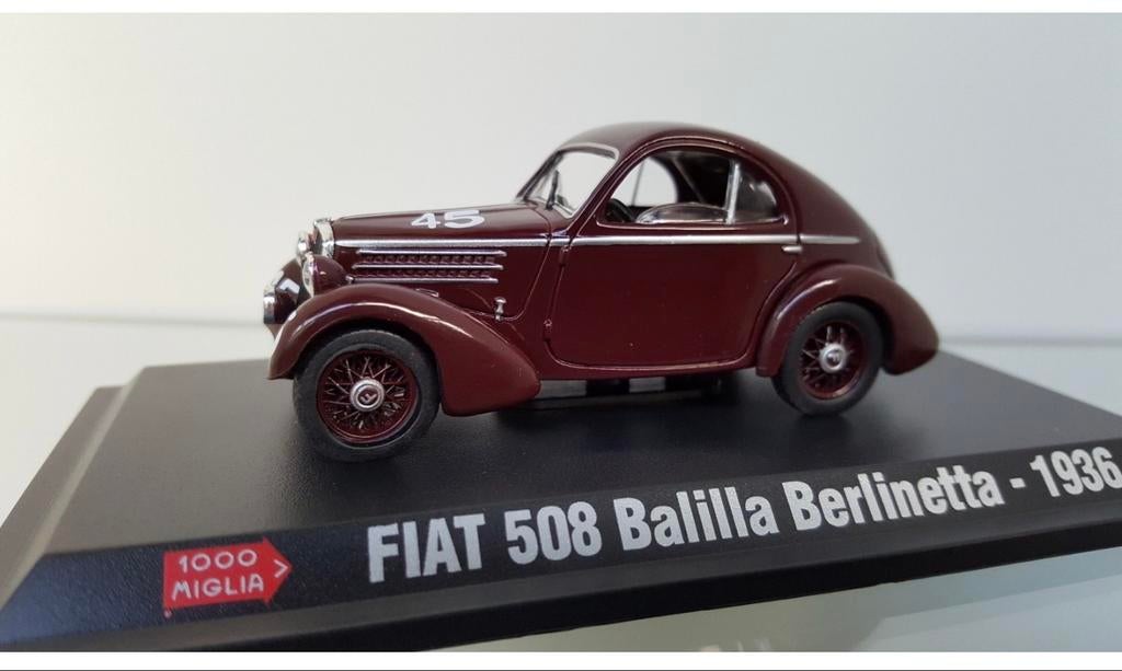 Modelauto FIAT 508 Balilla Berlinetta - 1936 - Schaal 1:43, Ophalen of Verzenden, Nieuw, Auto, Overige merken