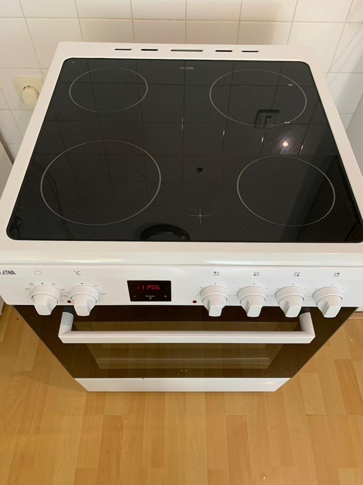 Etna Keramisch Fornuis met Oven, Witgoed en Apparatuur, Ophalen, 60 cm of meer, Keramisch, Grill