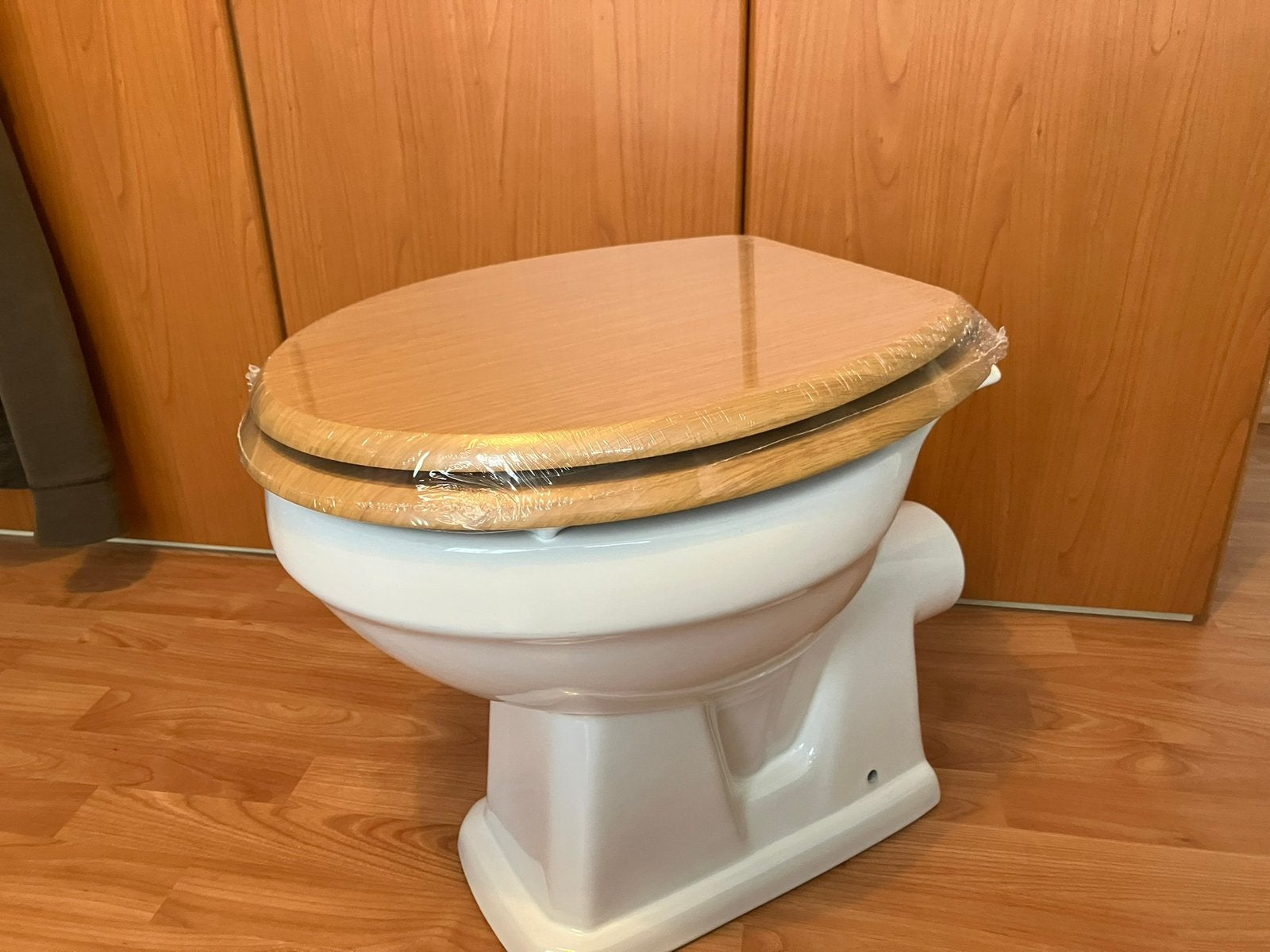 Nieuwe toiletpot met nieuwe toiletbril, Doe-het-zelf en Verbouw, Sanitair, Ophalen, Nieuw, Toilet