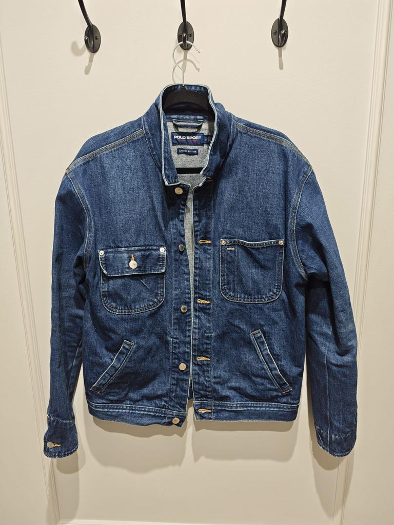 Polo Ralph Lauren jack van denim met borstzakken. Maat S/P, Ophalen of Verzenden, Zo goed als nieuw, Maat 46 (S) of kleiner, Blauw
