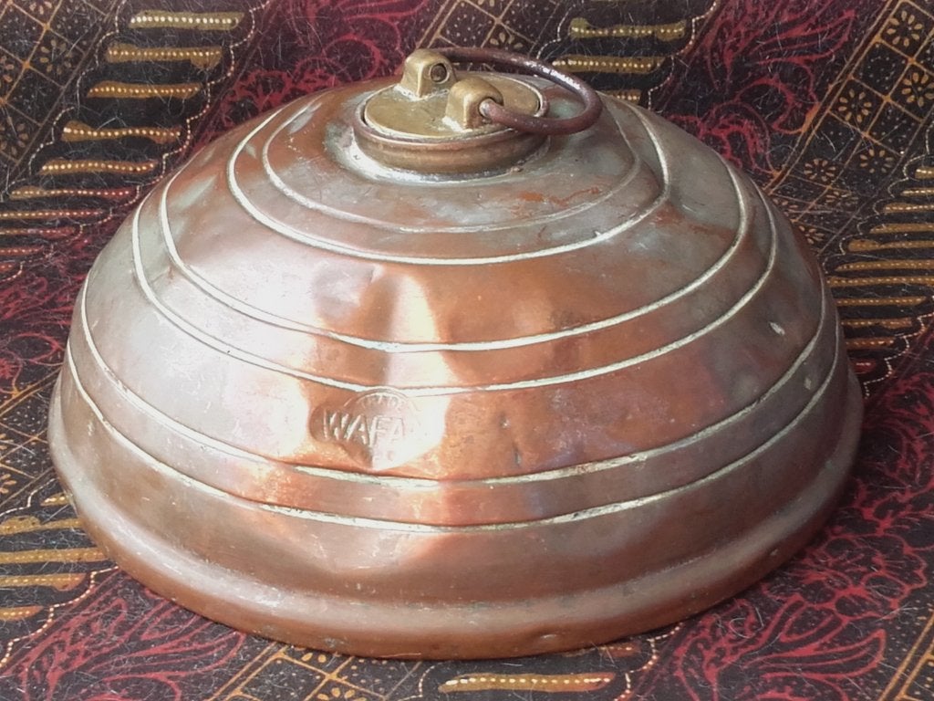 Antieke koperen kruik uit Engeland 21,2 cm. uit 1900.