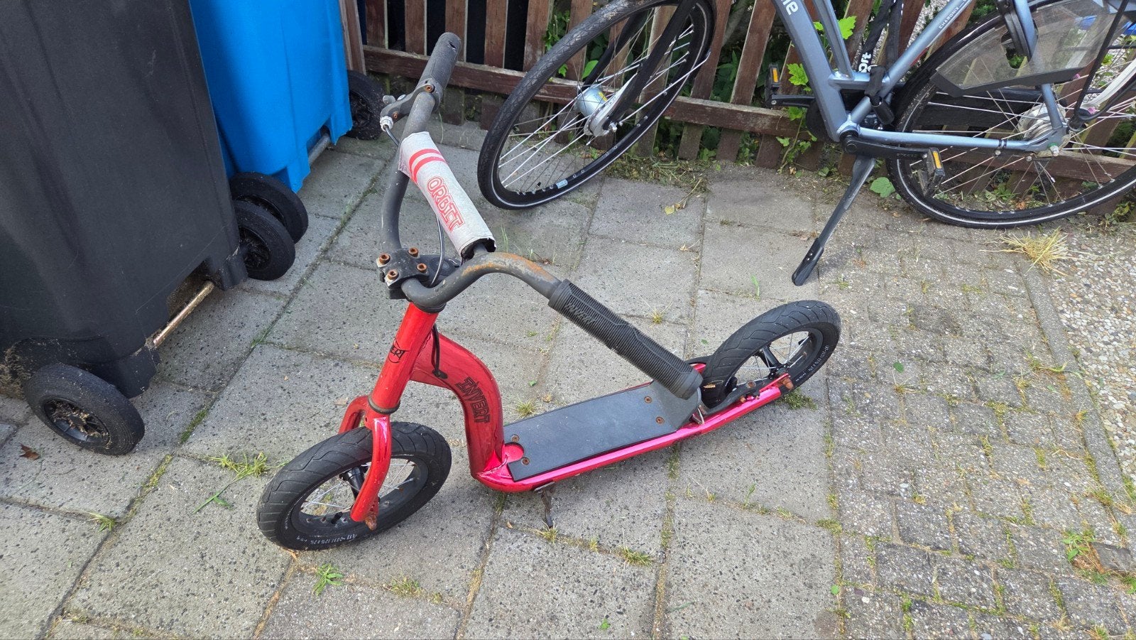 Kinderstep rood chrome, Ophalen, Gebruikt, Overige merken