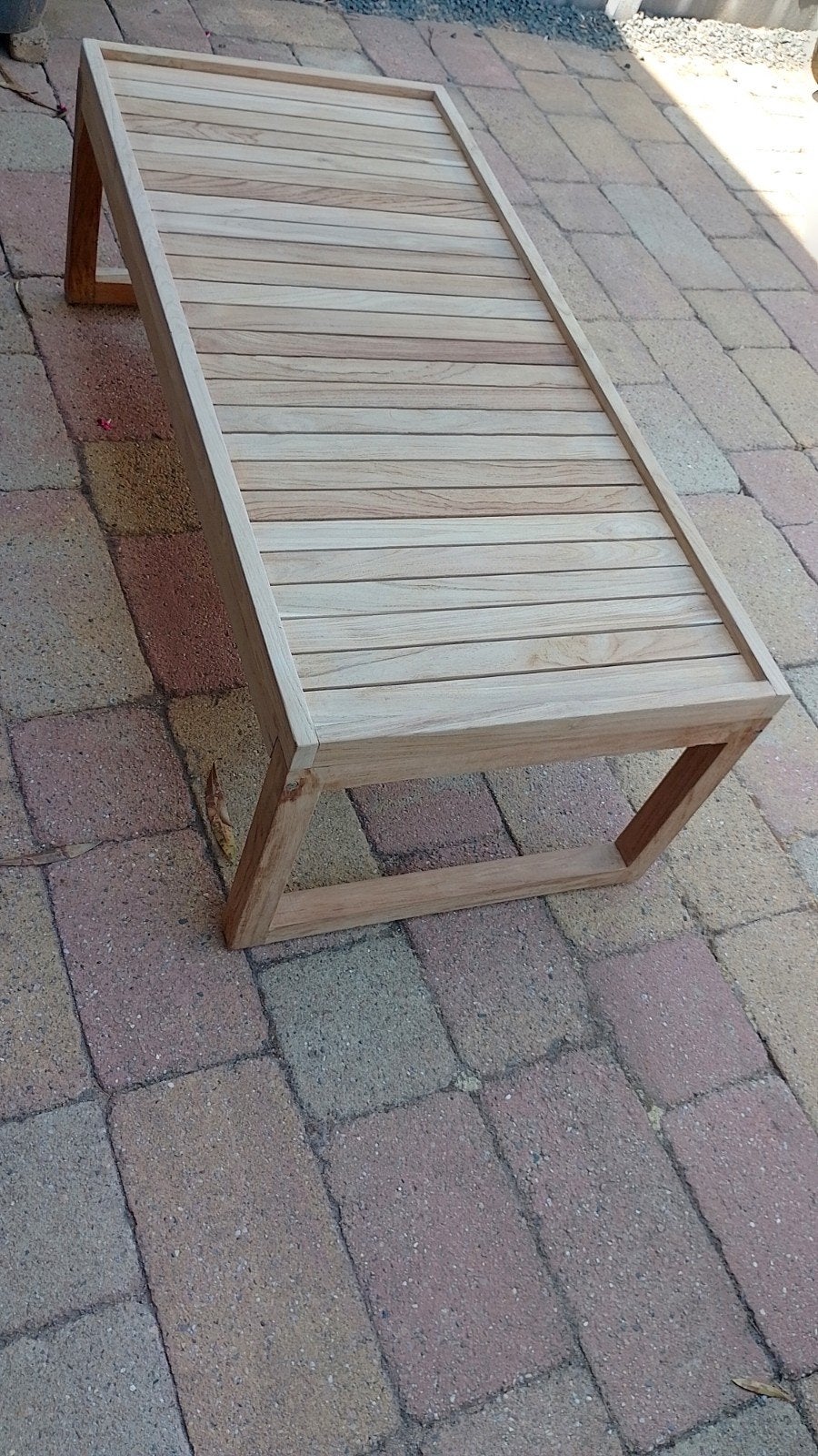 Nieuwe Teakhouten Lounge Tafel - 130x60 cm, Ophalen, Nieuw, Rechthoekig, Teakhout