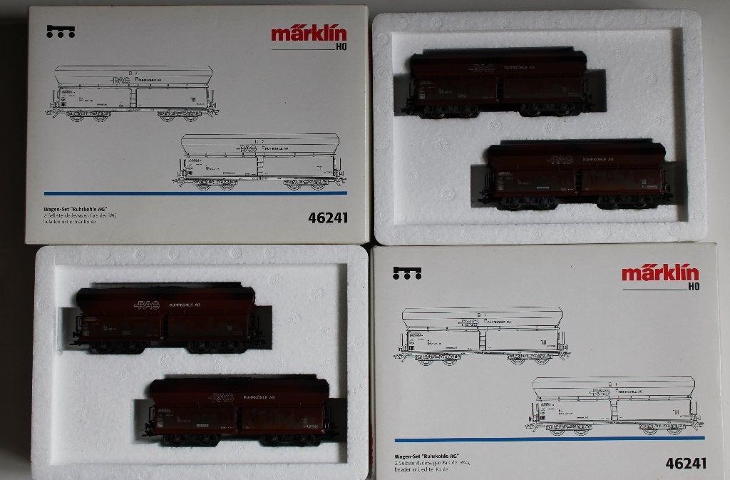 Marklin 46241  RUHRKOHLE wagen sets  ( 2 x )  RAG, Wisselstroom, Wagon, Ophalen of Verzenden, Zo goed als nieuw