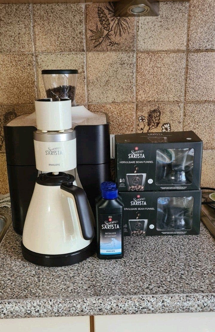 Philips Senseo Sarista Koffiemachine met koffiekan + extra's, Ophalen, Afneembaar waterreservoir, Gebruikt, Koffiemachine