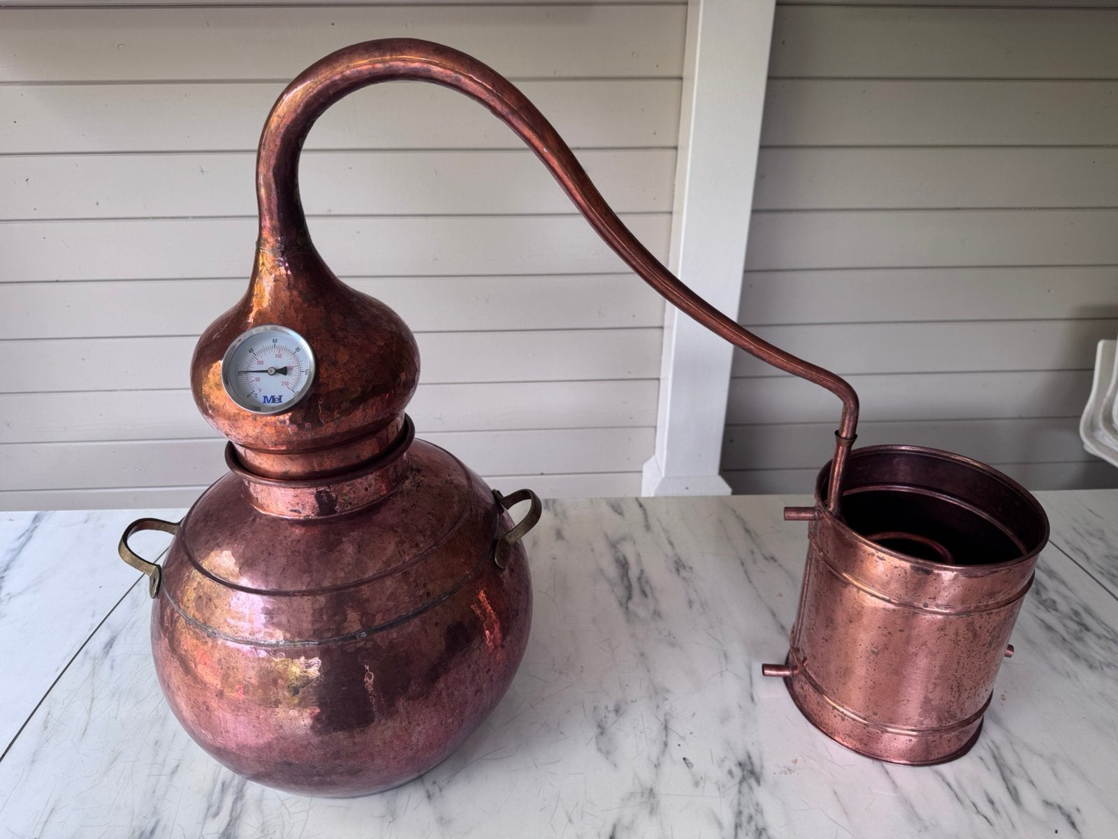 Distilleerketel 20 Liter - destilleerapparaat-alambiek, Ophalen of Verzenden, Koper
