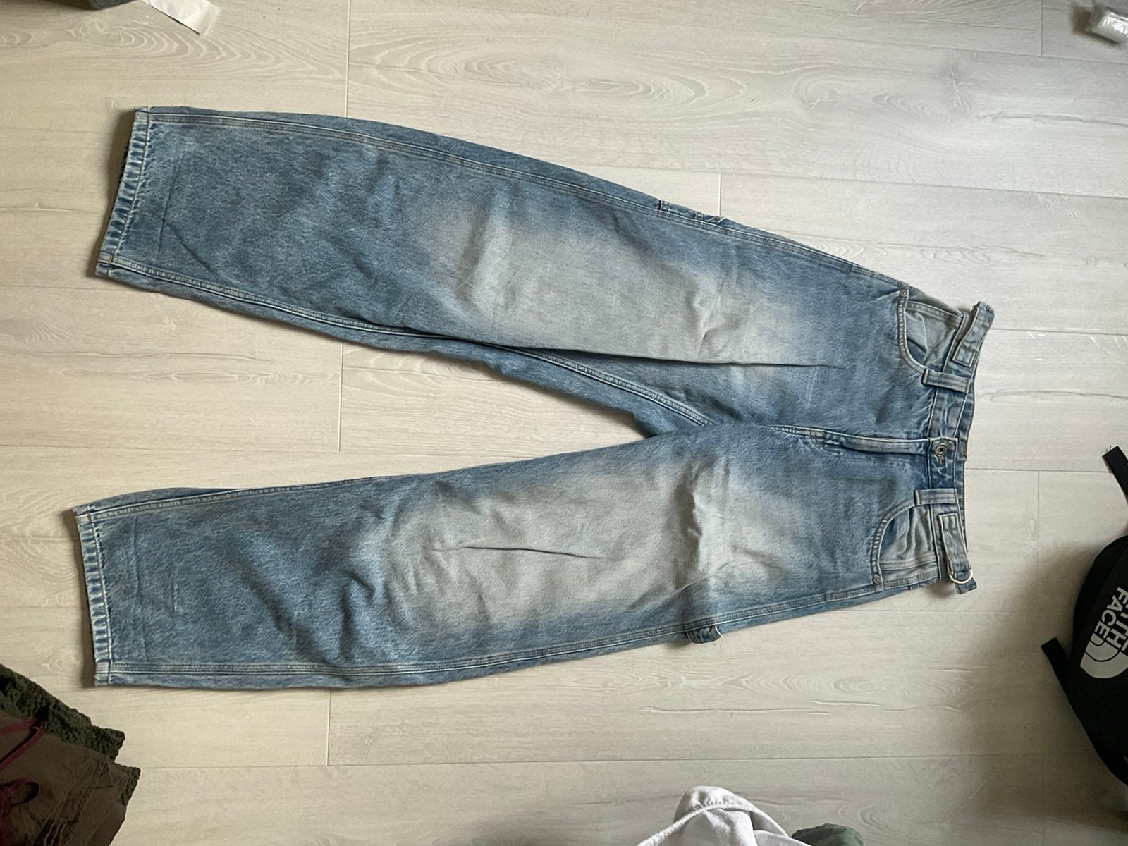 Bershka carpenter broek 36 - nooit gedragen, Blauw, Ophalen of Verzenden, Zo goed als nieuw, Maat 36 (S)