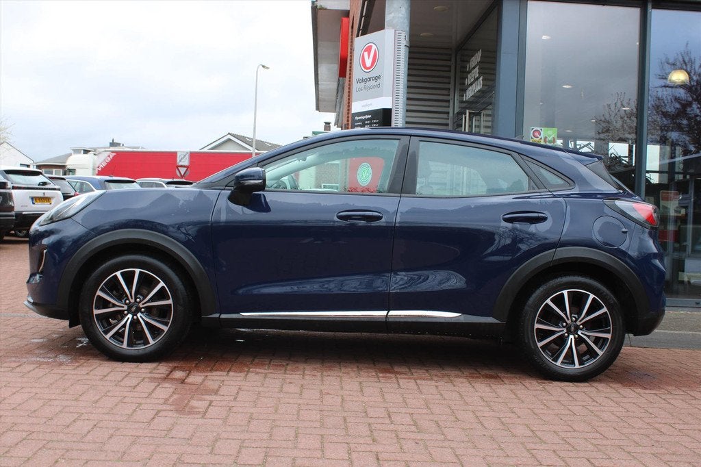 FORD Puma 1.0i Ecoboost Hybrid *Titanium* | Carplay | Naviga, Voorwielaandrijving, Stof, Blauw, Origineel Nederlands