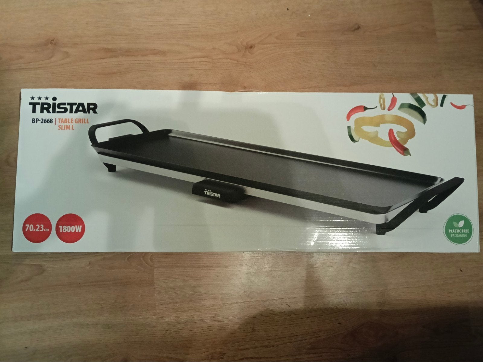 Tristar BP-2668 Tafelgrill Slimline 1800W, Ophalen, Zo goed als nieuw, Tafelgrill