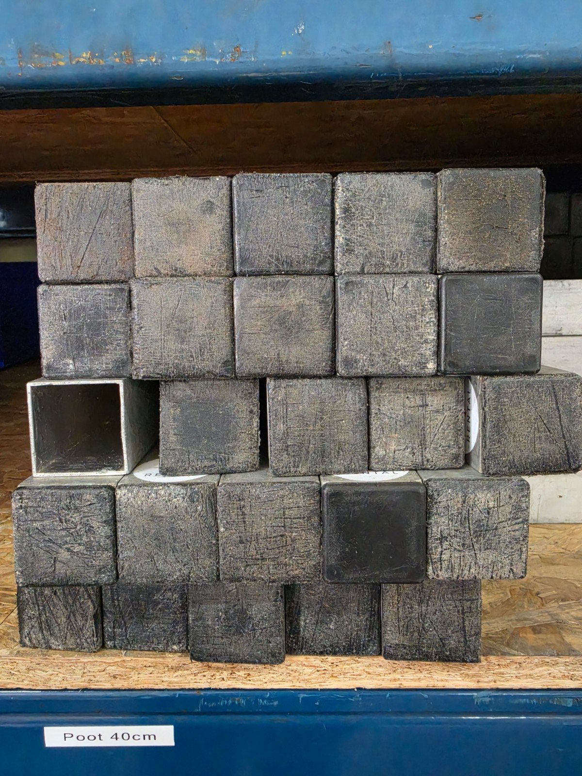 56 Podiumpoten 37.5cm - Vierkant 50x50mm, Ophalen of Verzenden