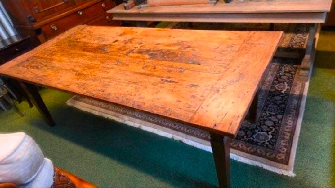 Antieke Franse boeren eettafel 220 cm