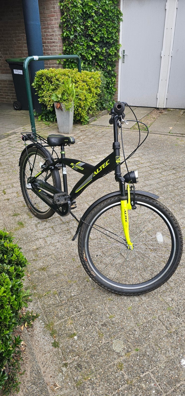 Altec fiets - Zwart met geel - Goede staat, Overige merken, Gebruikt, Velgrem, Versnellingen