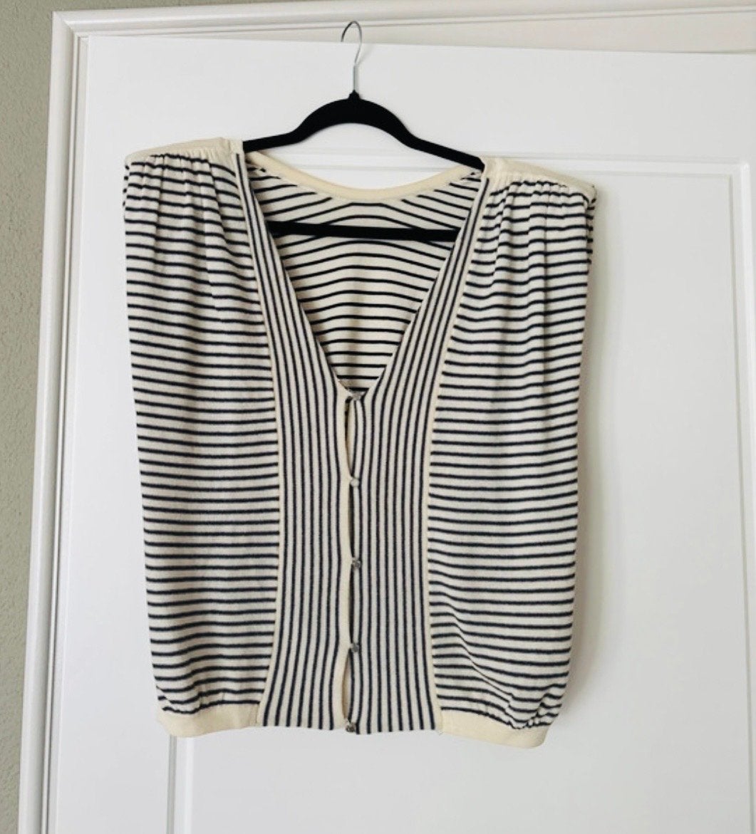 Ba&Sh Spencer top met schoudervulling, maat 1, Ophalen of Verzenden, Gedragen, Maat 36 (S), Zwart