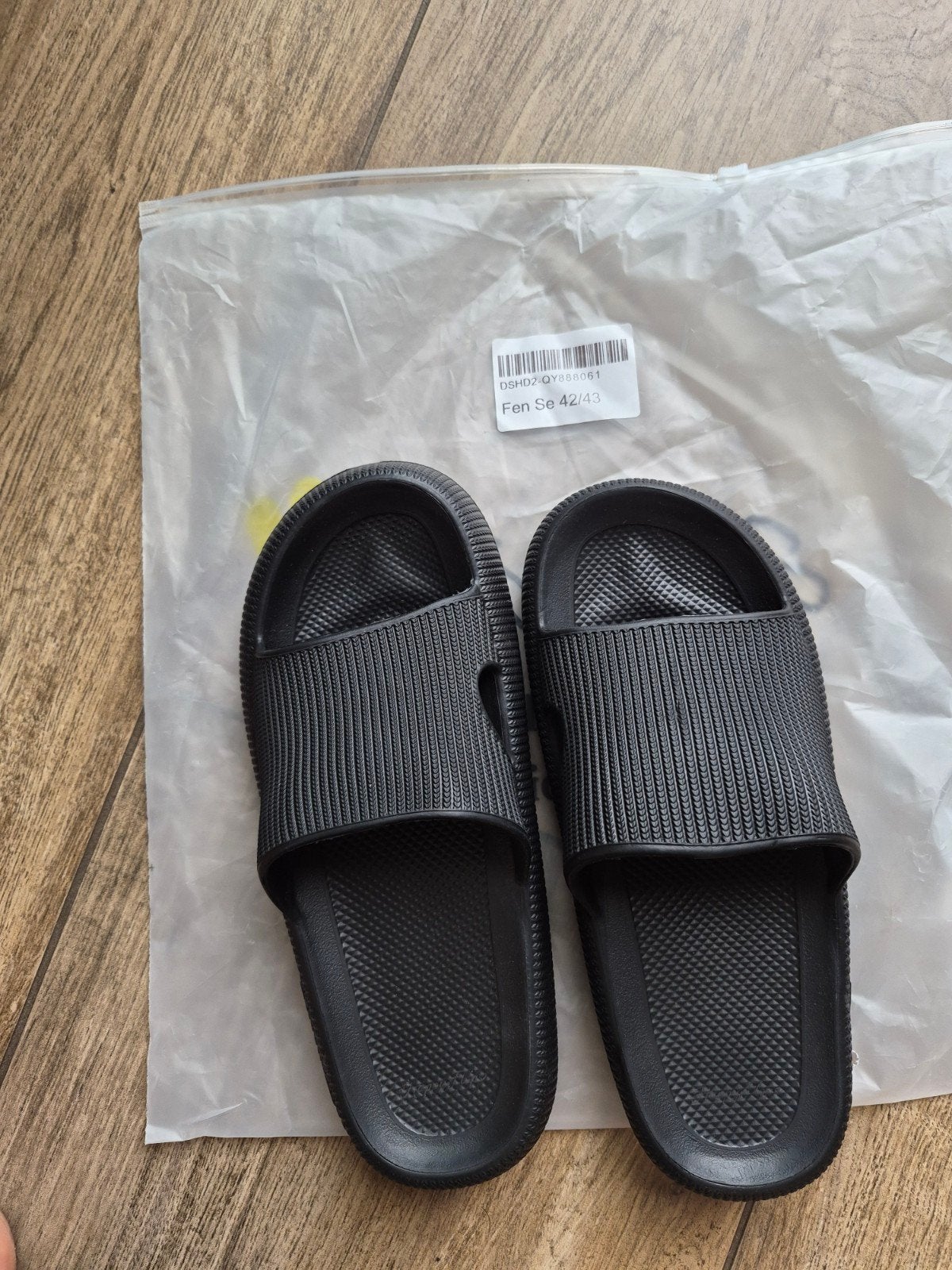 Happy Flops - Nieuwe zwarte slippers (maat 40/41), Slippers, Zwart, Nieuw, Ophalen of Verzenden