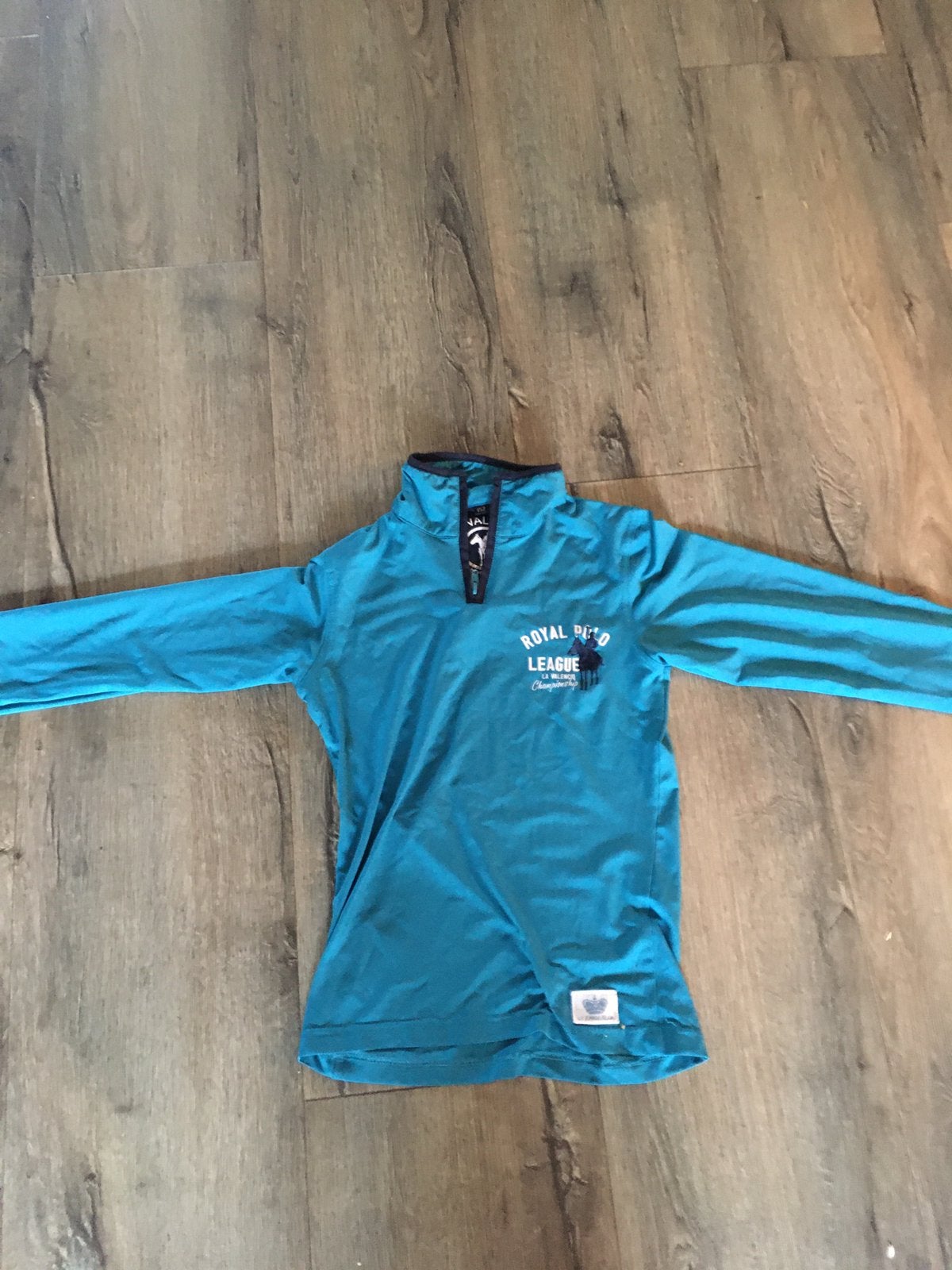 Lavelenvio paardrijshirt turquoise maat 152, Ophalen of Verzenden, Zo goed als nieuw, Dressuur, Onderkleding