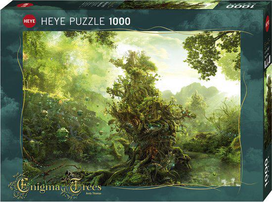 Gezocht Heye puzzel Tropical tree, Andy Thomas, Hobby en Vrije tijd, Denksport en Puzzels, Zo goed als nieuw, Legpuzzel, 500 t/m 1500 stukjes