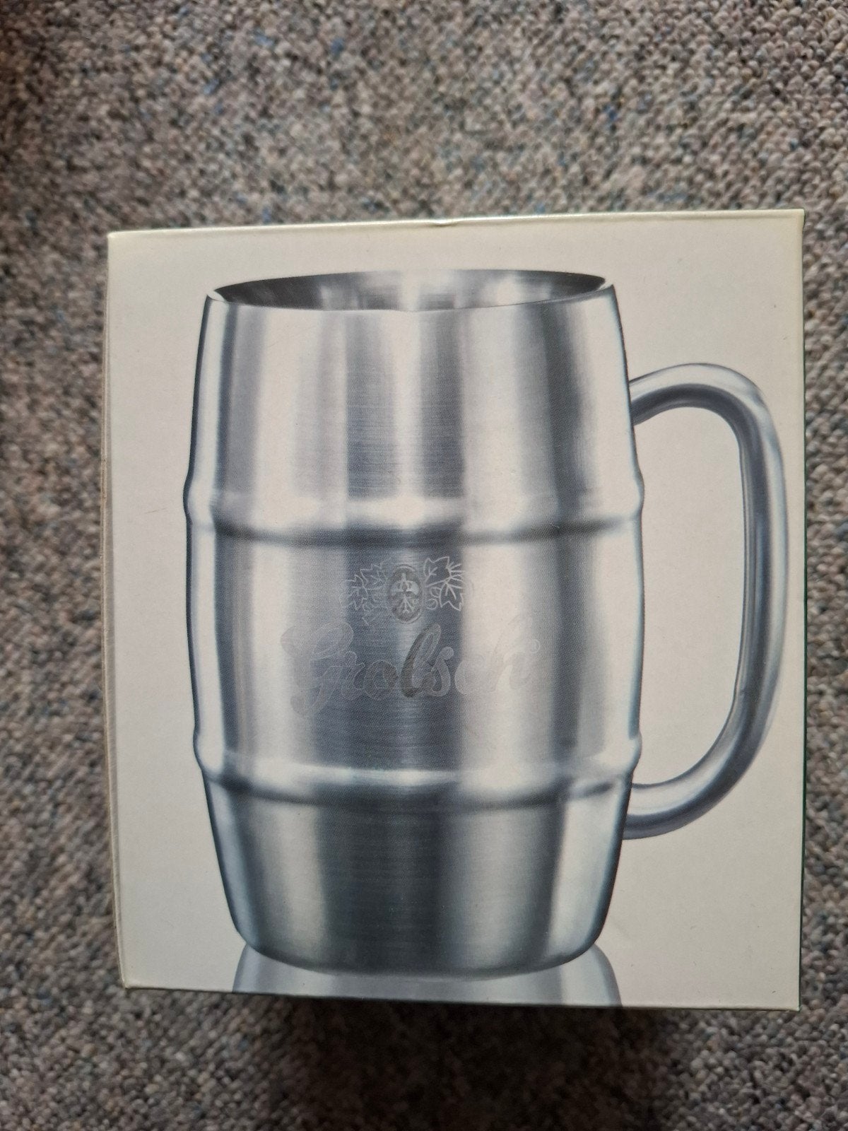 Grolsch metalen pul, Ophalen of Verzenden, Zo goed als nieuw, Pul(len), Grolsch