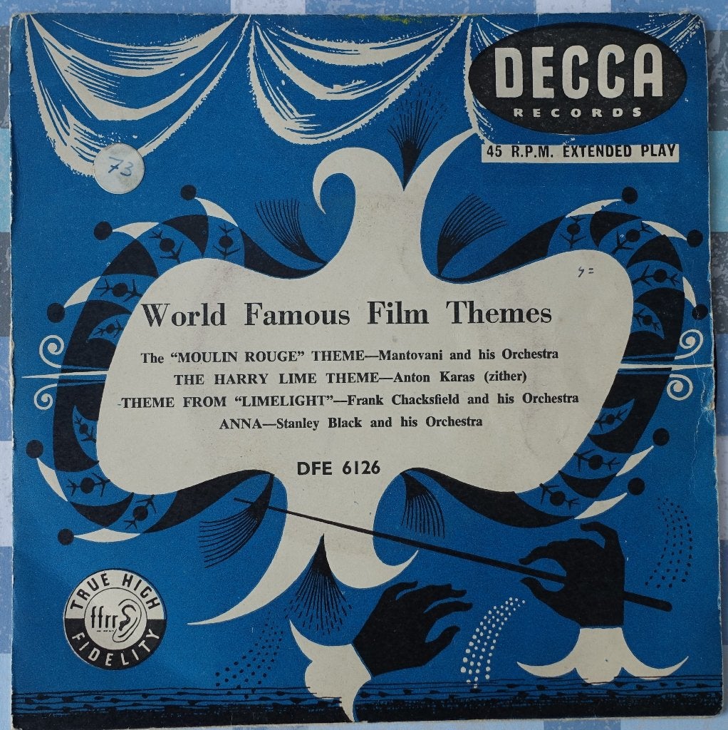 World Famous Film Themes - Decca Records EP, EP, Filmmuziek en Soundtracks, 7 inch, Ophalen of Verzenden