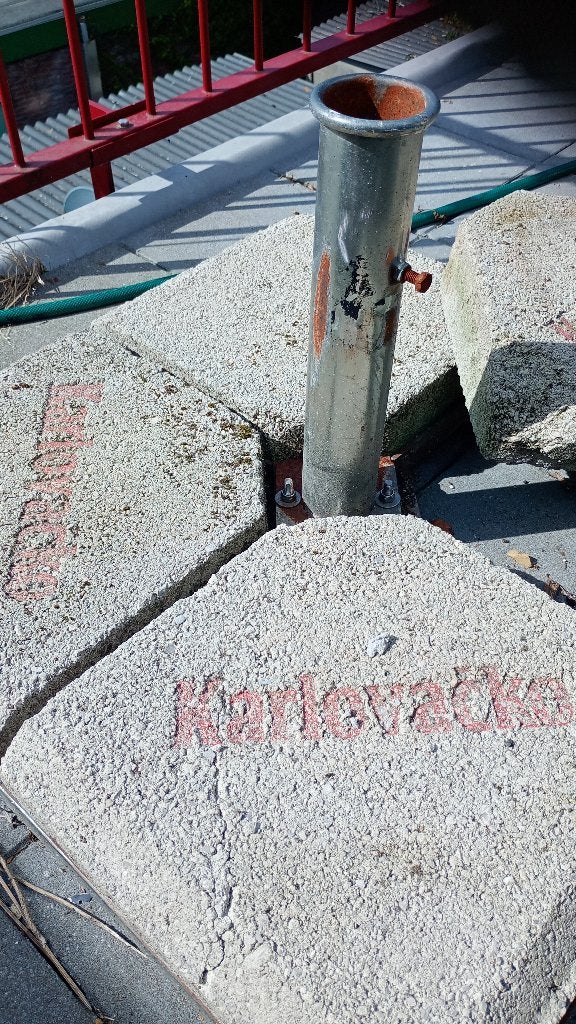 Karlovačko parasol voet, Ophalen, Gebruikt, Minder dan 1 meter, Parasolvoet