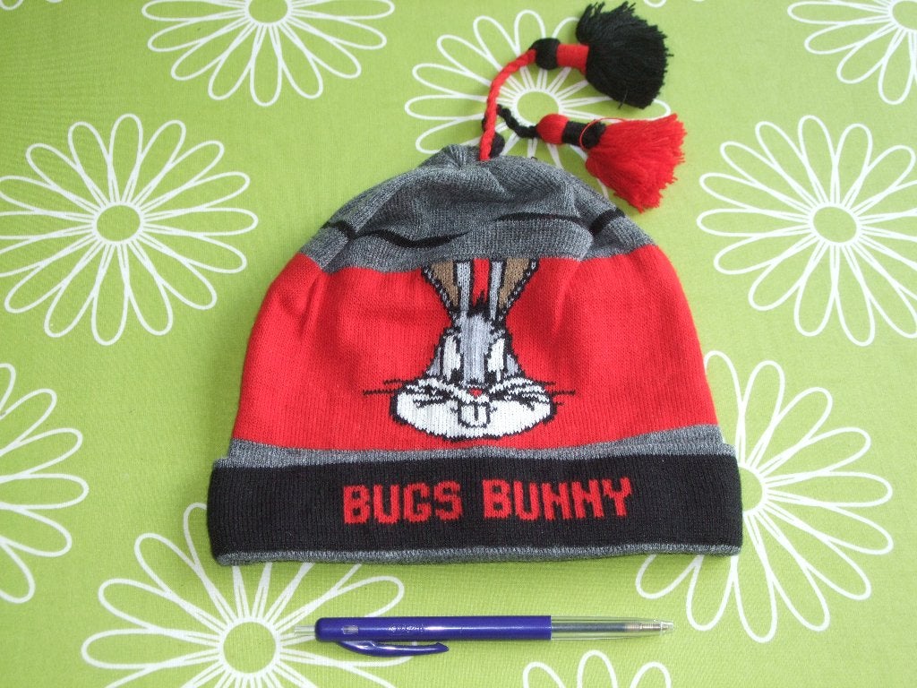 Nieuwe Bugs Bunny kinder muts van Looney Tunes 1997, Maat 62, Jongetje of Meisje, Nieuw, Ophalen of Verzenden