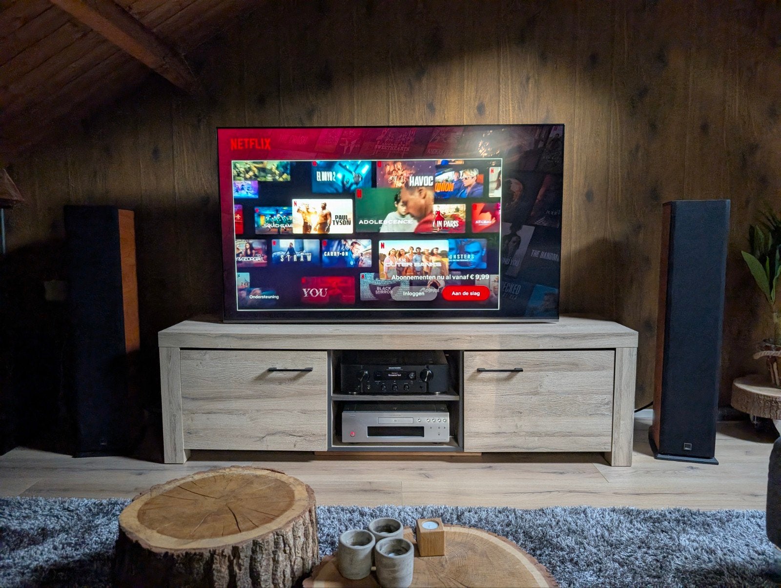 Samsung UHD 4K LED 65'' UE65NU8005TXXC, Ophalen, 50 Hz, Zo goed als nieuw, Samsung