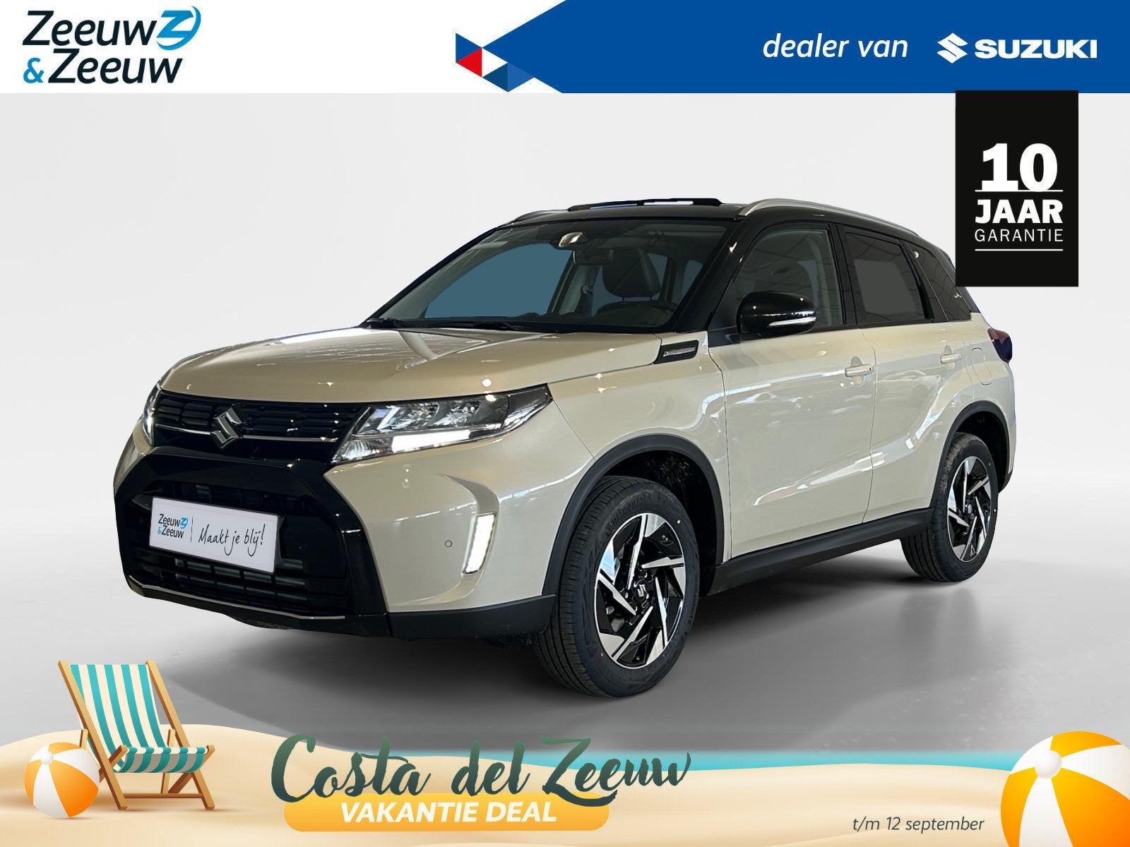 Suzuki Vitara 1.4 Boosterjet Style Smart Hybrid | €1850.-, Auto's, Voorwielaandrijving, 12 maanden, 4 cilinders, Wit