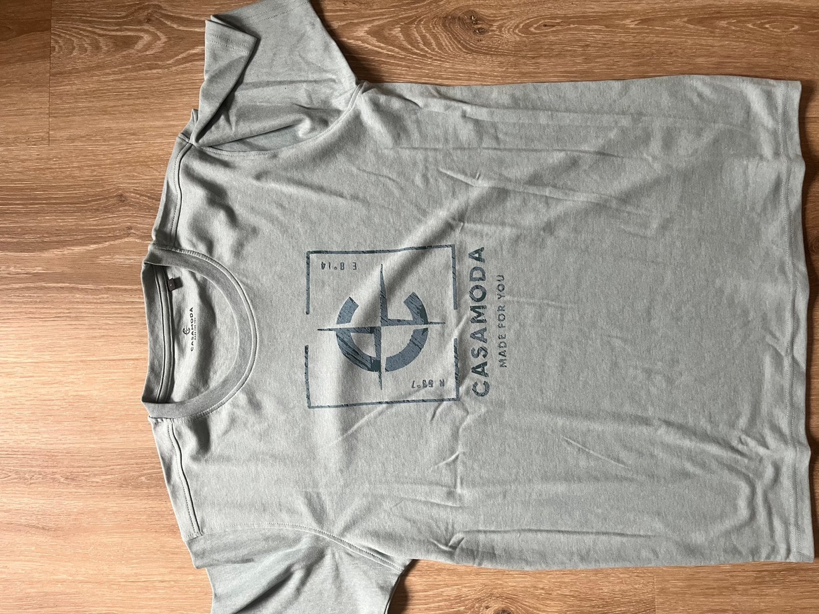Casamoda zeegroen t-shirt maat L. Nieuw, Ophalen of Verzenden, Nieuw, Maat 52/54 (L), Overige kleuren