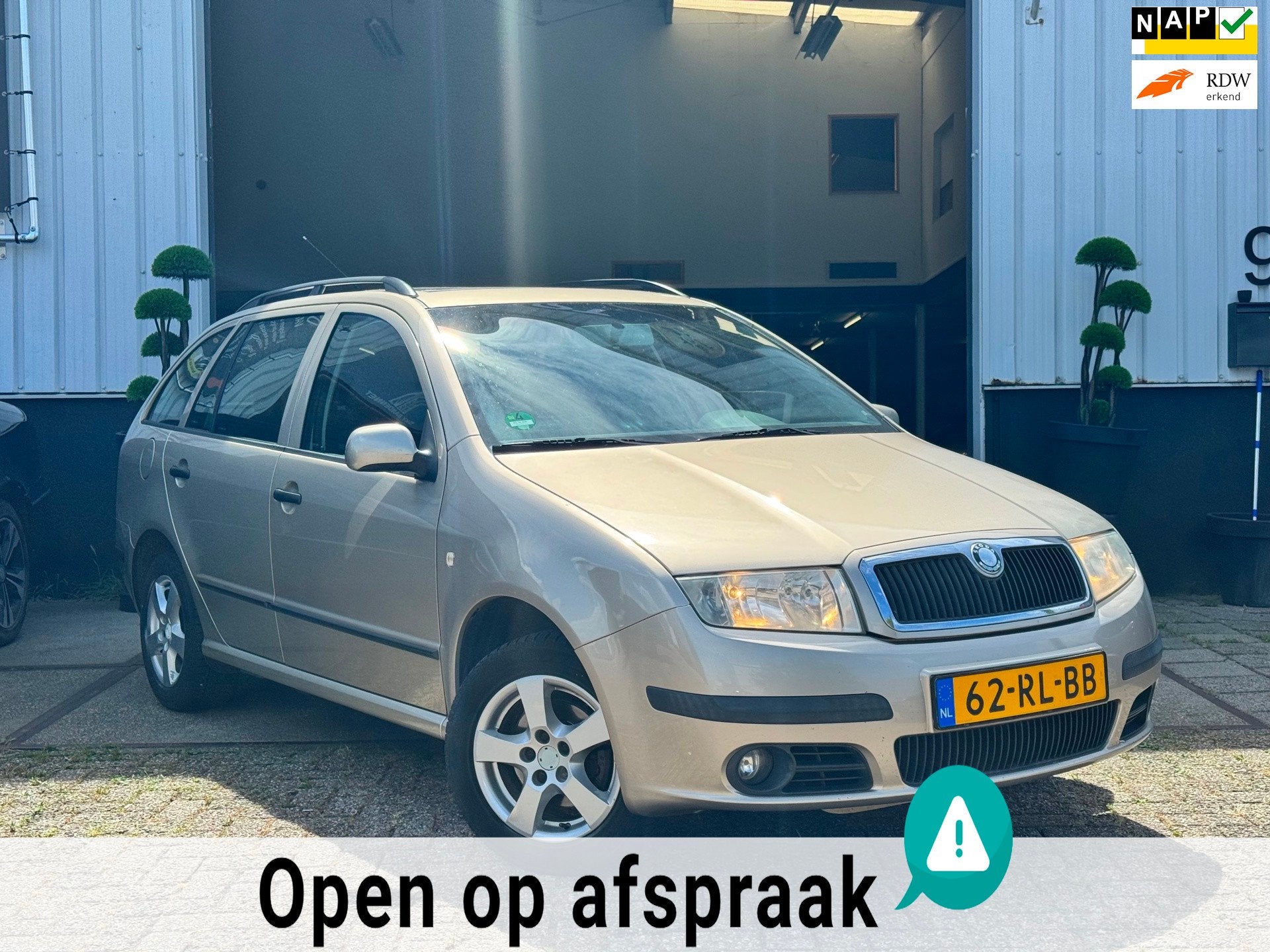 Skoda Fabia Combi 1.4 | BENZINE | ELEK. RAMEN | AIRCO | CRUI, Voorwielaandrijving, 4 cilinders, 1070 kg, Beige