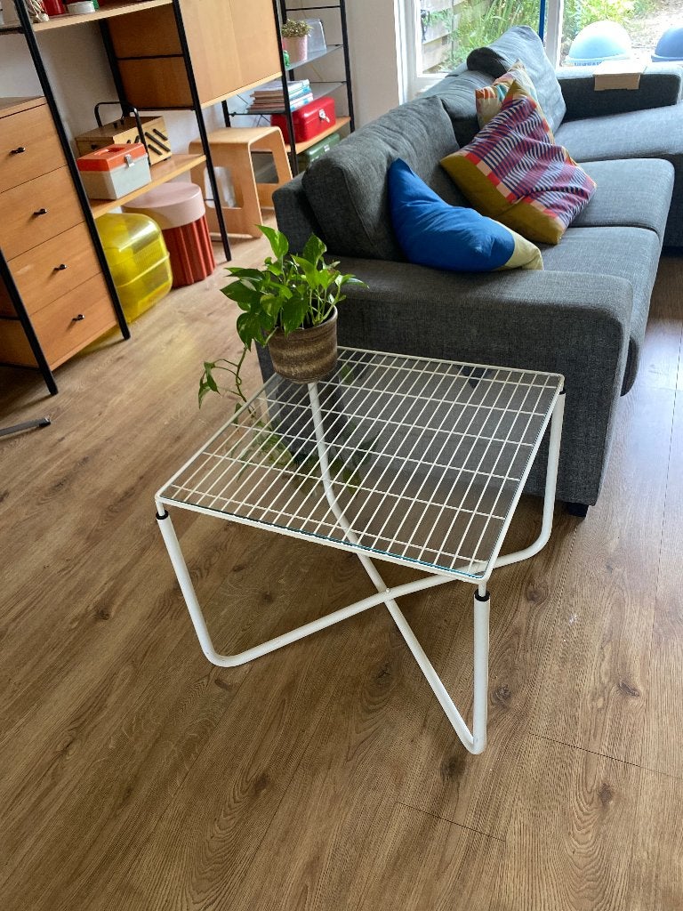 Vintage IKEA Järpen salontafel van Niels Gammelgaard, Huis en Inrichting, Ophalen, Gebruikt, 50 tot 100 cm, Vierkant