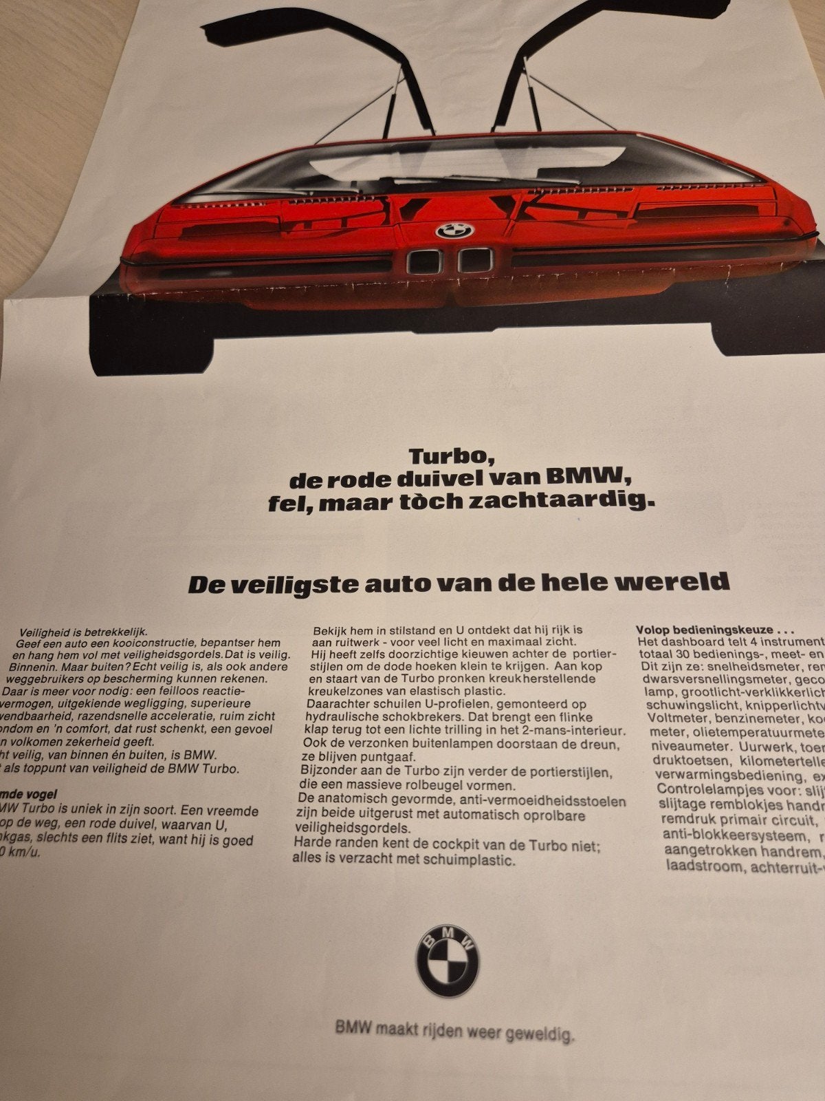 1972Nederlandse BMW TURBO brochure BMW 520 2002 Touring 3,0S, Ophalen of Verzenden, BMW