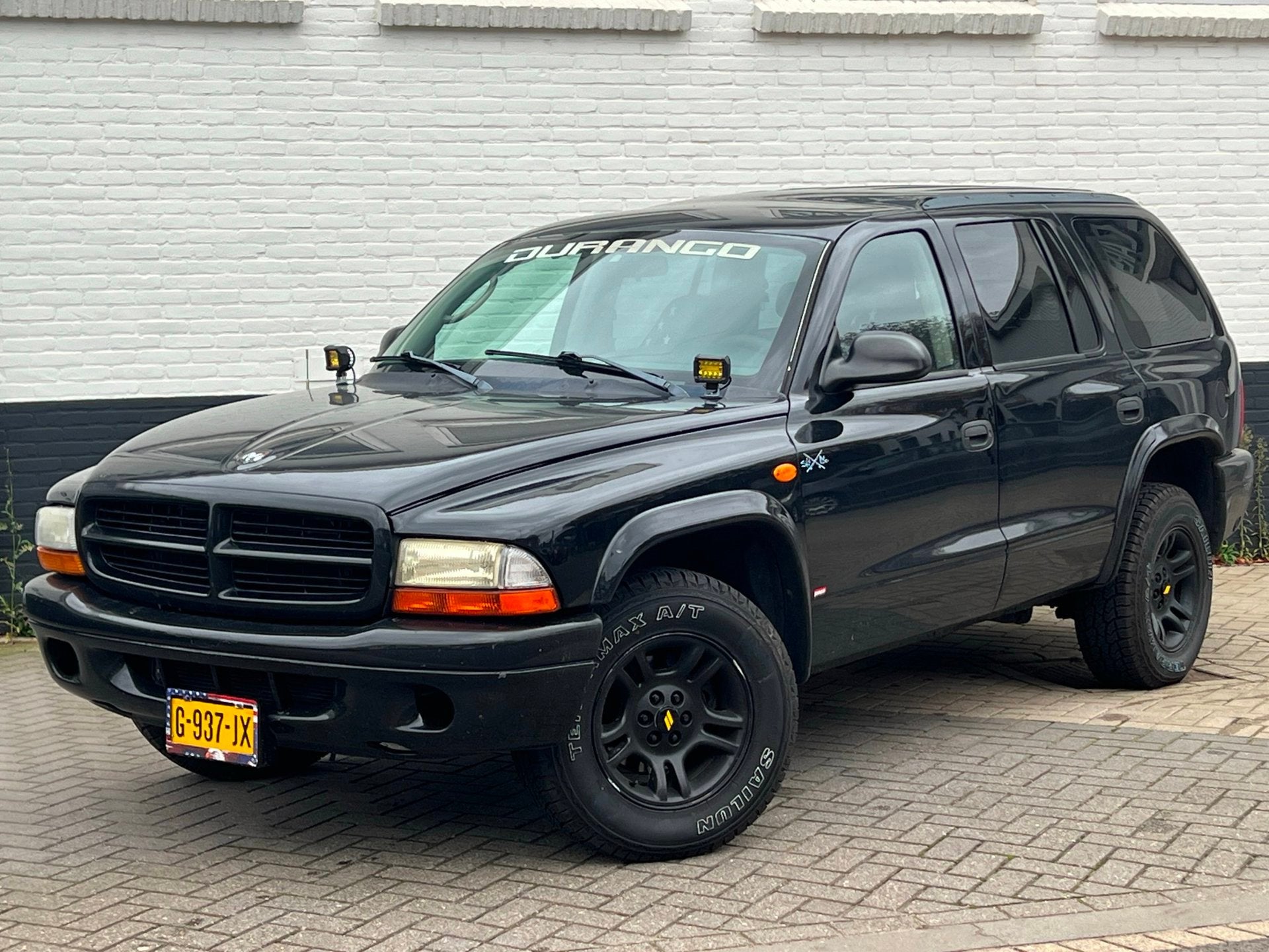 Dodge Durango R/T 4.7 V8 Automaat|Trekhaak|Carplay|Airco|Cru, Auto's, Stof, Gebruikt, 2000 kg, Zwart