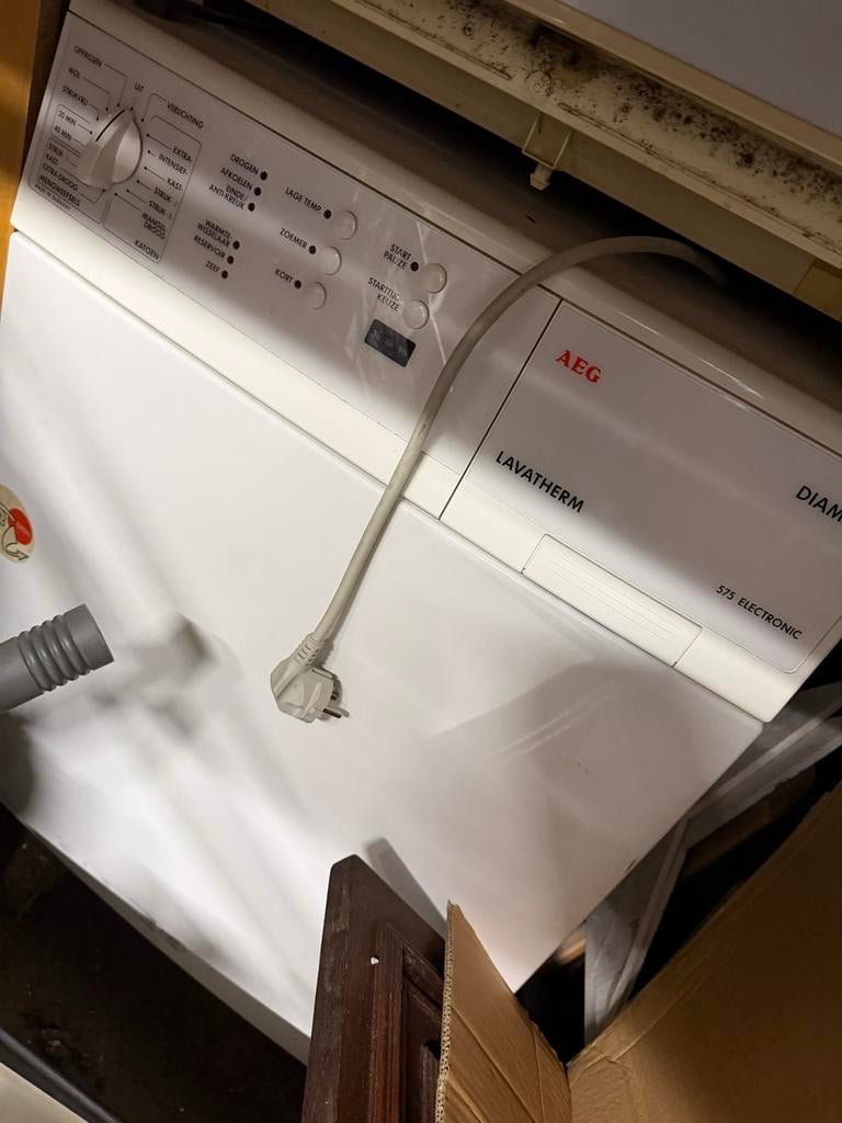AEG Lavatherm 575 Electronic Droger - Betrouwbaar & Efficiën, 6 tot 8 kg, Gebruikt, Ophalen of Verzenden, Voorlader