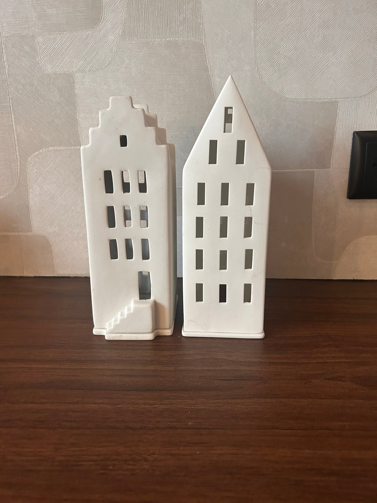 Set van 2 Witte Räder windlichten, Ophalen of Verzenden, Zo goed als nieuw, Overige materialen, Minder dan 25 cm