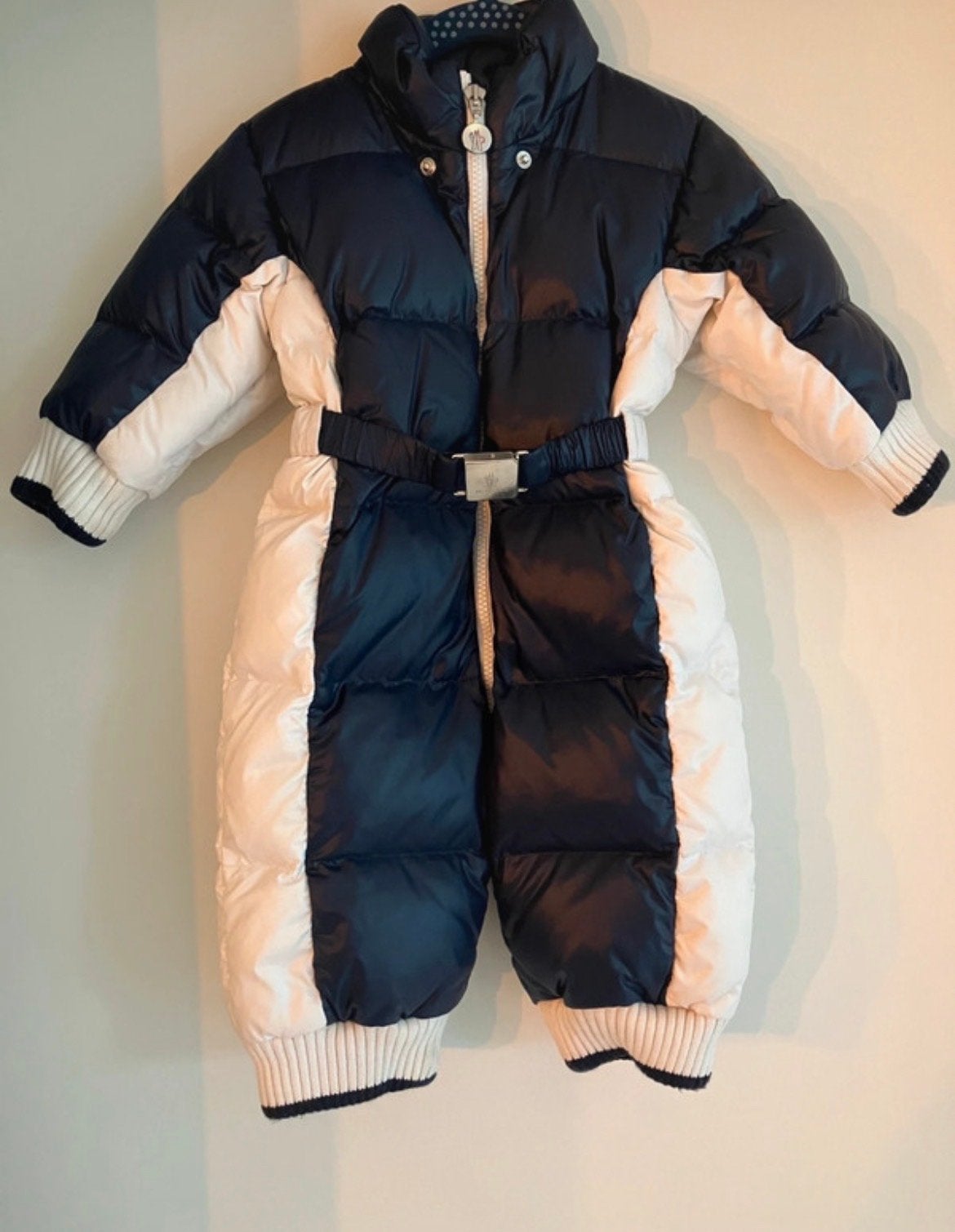Moncler skipakje 9-12 maanden, Kinderen en Baby's, Ophalen of Verzenden, Zo goed als nieuw, Jongetje of Meisje, Pakje