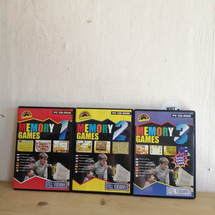 3x Memory Games (Memory Games 1, 2 & 3) - PC Game(s)