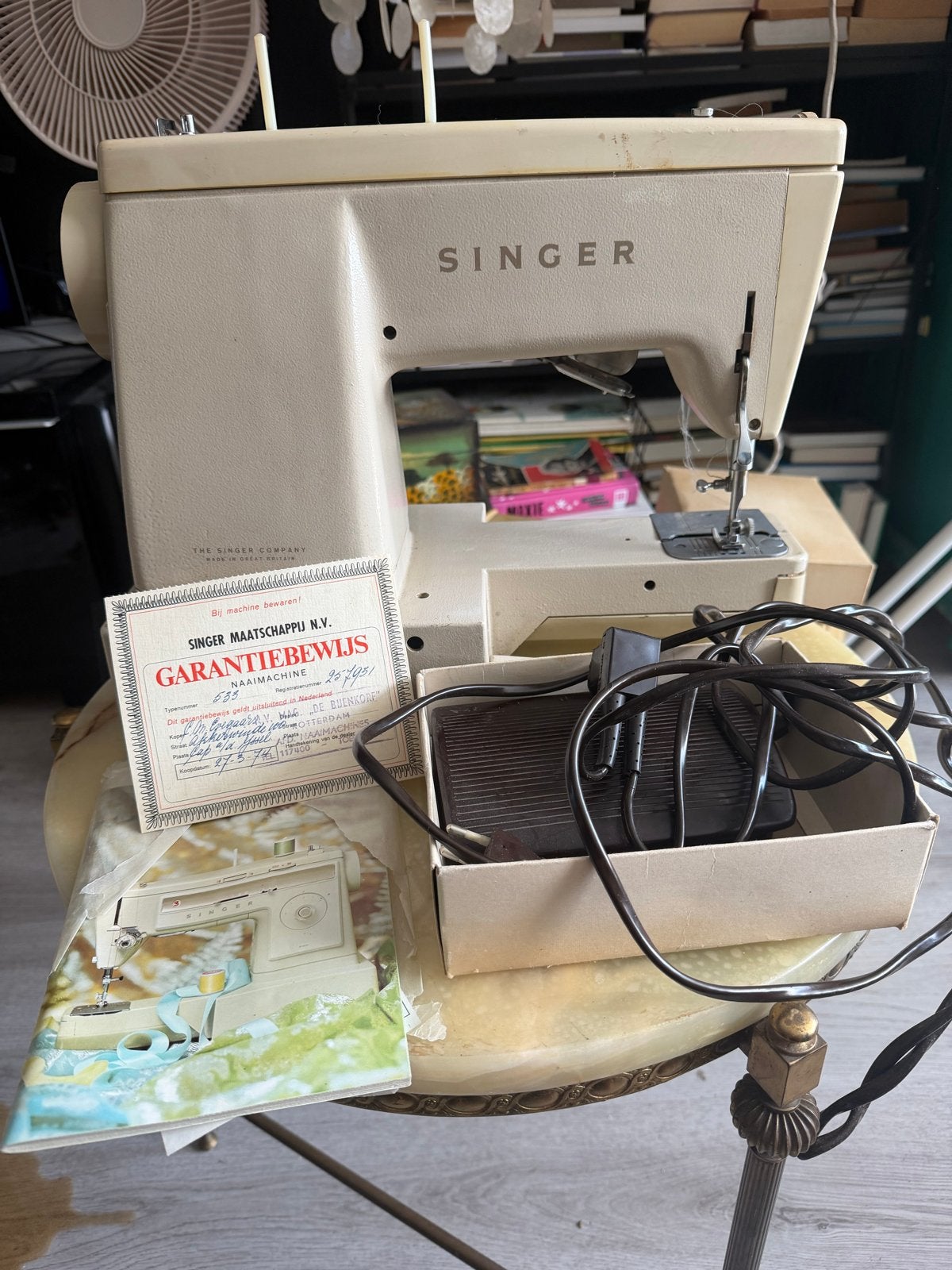 Vintage Singer 533 Naaimachine (1974) - Compleet!, Ophalen of Verzenden