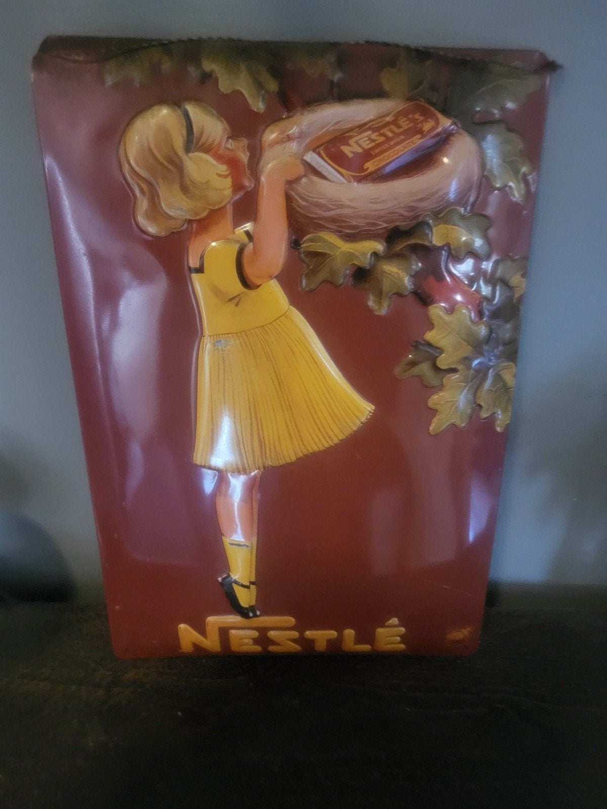 Leuk nestle reclamebord, Ophalen of Verzenden