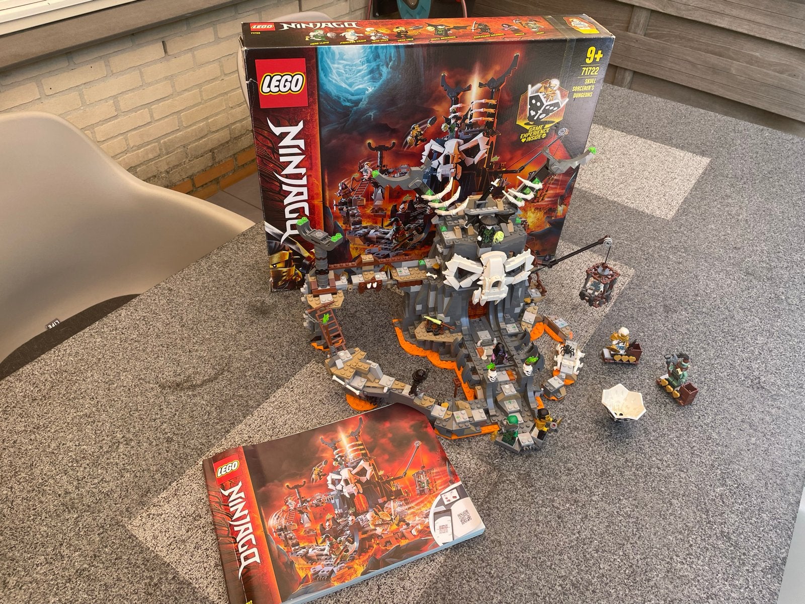 LEGO Ninjago Skull Sorcerer's Dungeons 71722, Ophalen, Lego, Zo goed als nieuw, Compleet