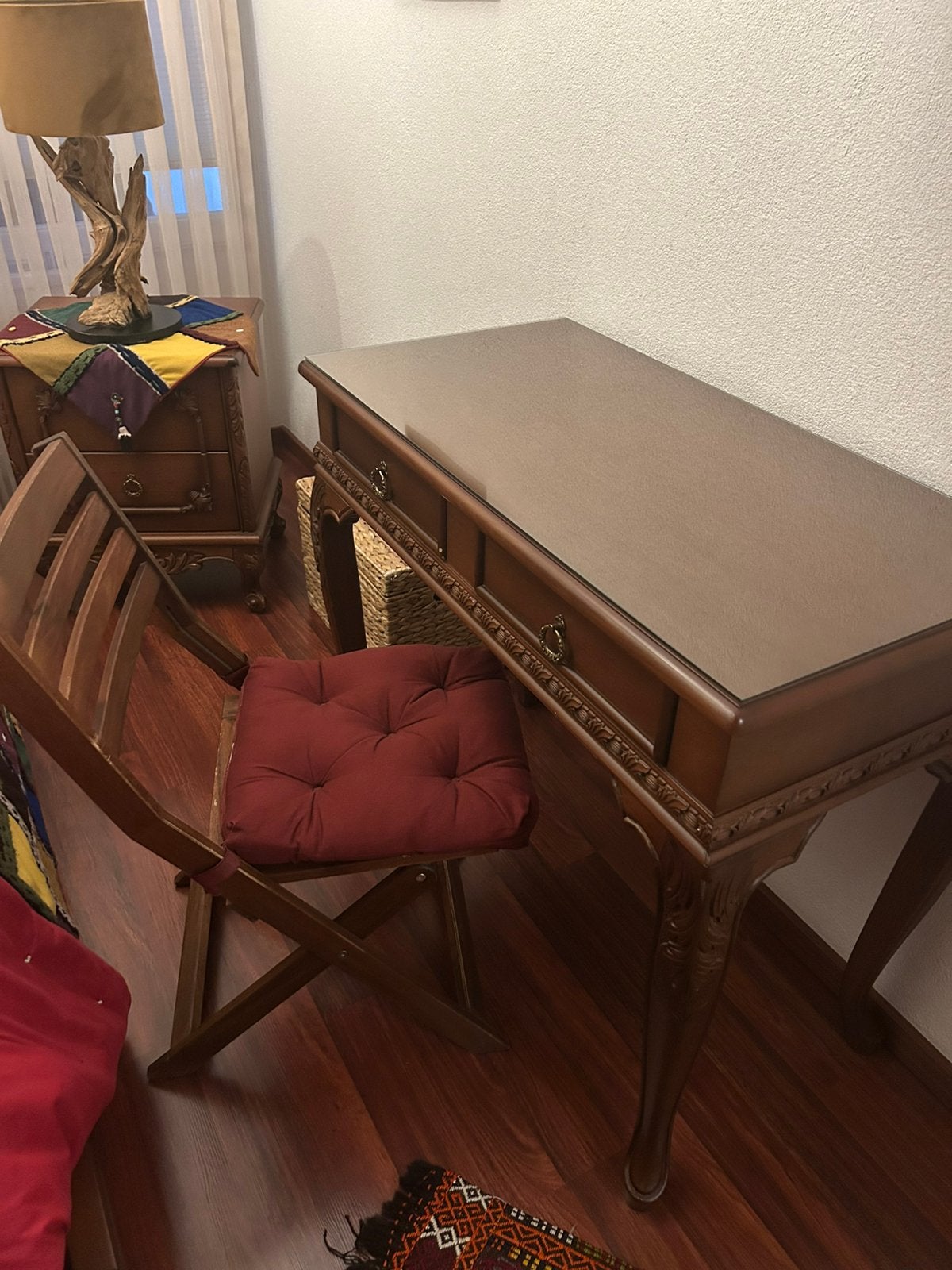 bureau en stoel, Ophalen