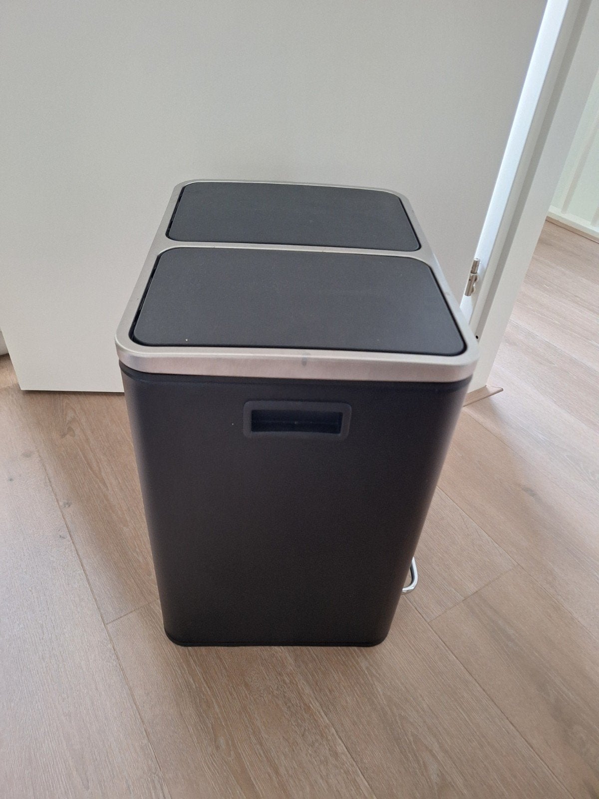 Homra Duo Afvalemmer 2x15L - Zwart met Pedaal, Ophalen, Gebruikt, Met pedaal, 40 liter of meer
