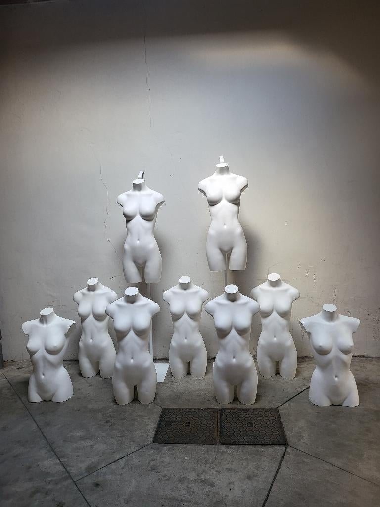 Damestorso, headless, wit, Best Mannequins (7 Stuks), Ophalen, Zo goed als nieuw, Paspop