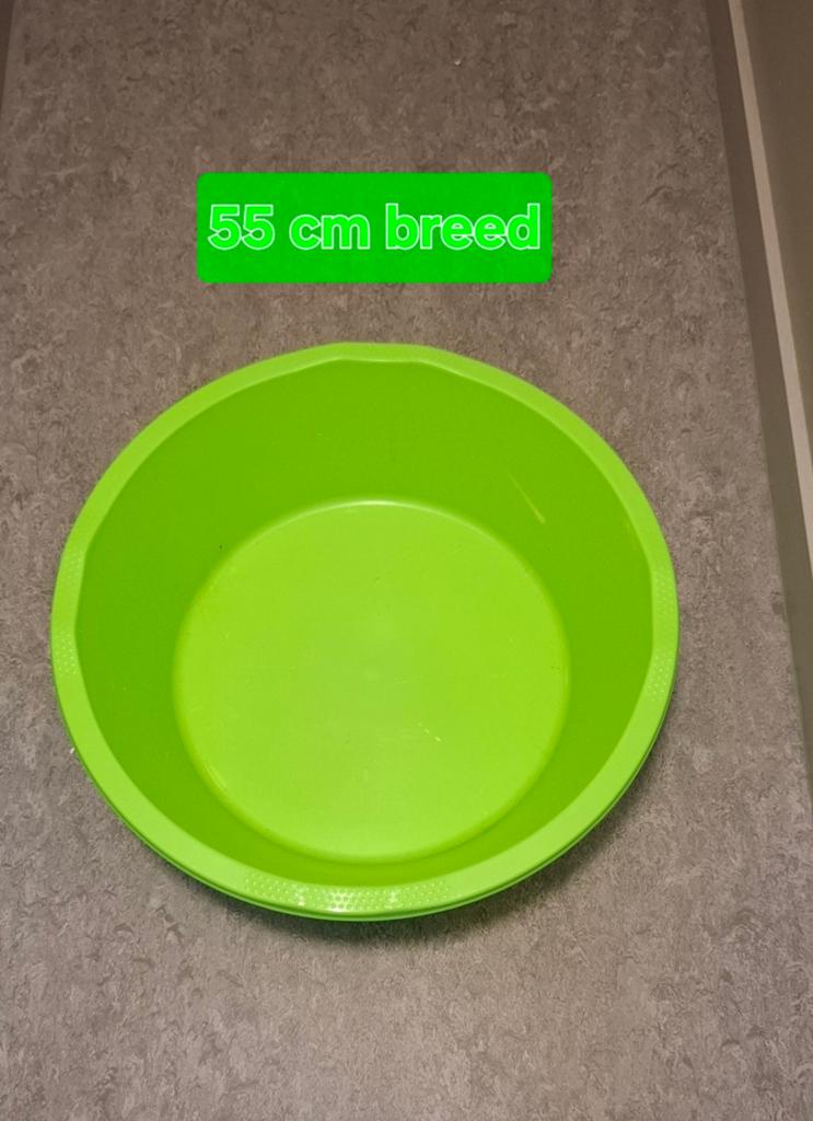 Groene kunststof bak (55 cm breed) - Bursey, Ophalen, Gebruikt, Kunststof